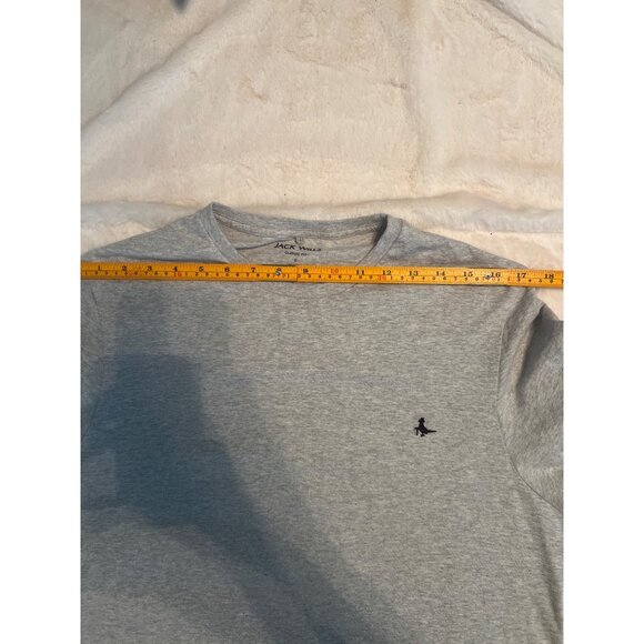 Jack Wills Classic Fit Gray T-Shirt – Size L, 100% Cotton, Ayleford Logo‎ Tee - Picture 7 of 8